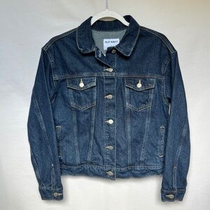 Old Navy Classic Denim Jacket Women’s Size Small – Dark Wash